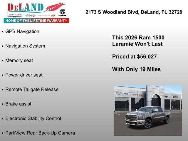 new 2026 Ram 1500 car, priced at $56,027