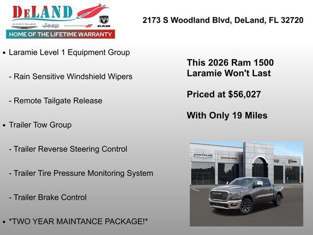 new 2026 Ram 1500 car, priced at $56,027