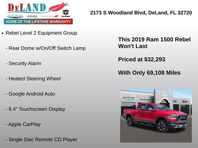 used 2019 Ram 1500 car, priced at $32,293