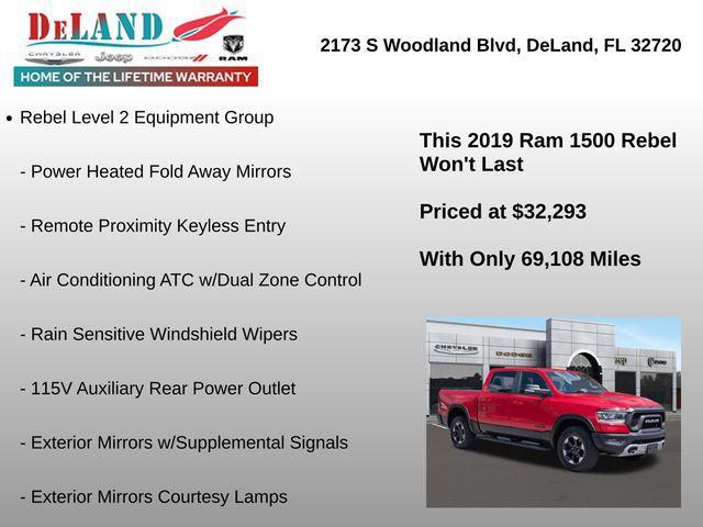 used 2019 Ram 1500 car, priced at $32,293