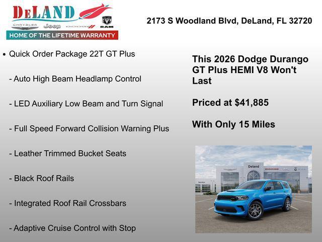 new 2026 Dodge Durango car, priced at $41,885