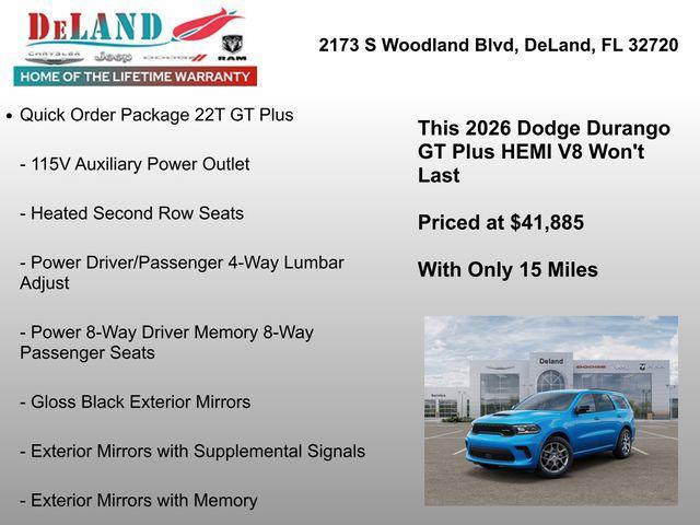 new 2026 Dodge Durango car, priced at $41,885