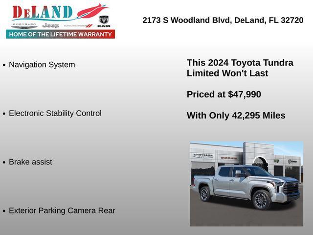 used 2024 Toyota Tundra car, priced at $47,990