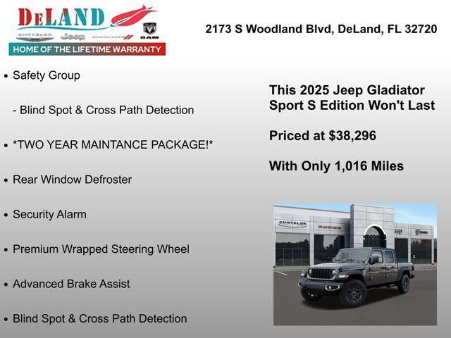 new 2025 Jeep Gladiator car, priced at $35,046