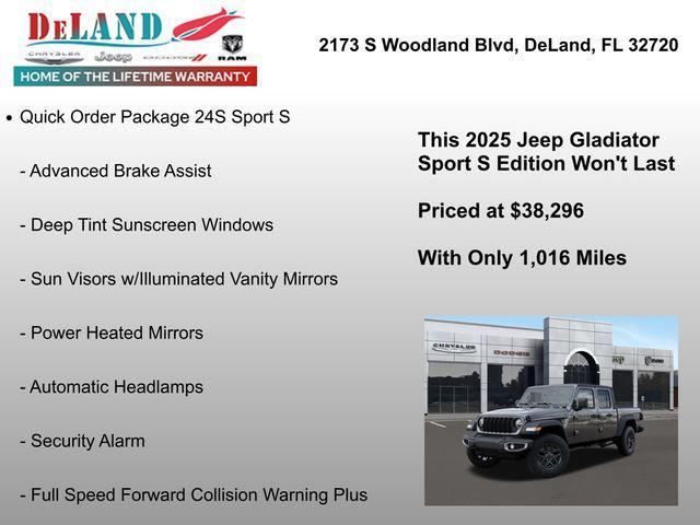 new 2025 Jeep Gladiator car, priced at $35,046