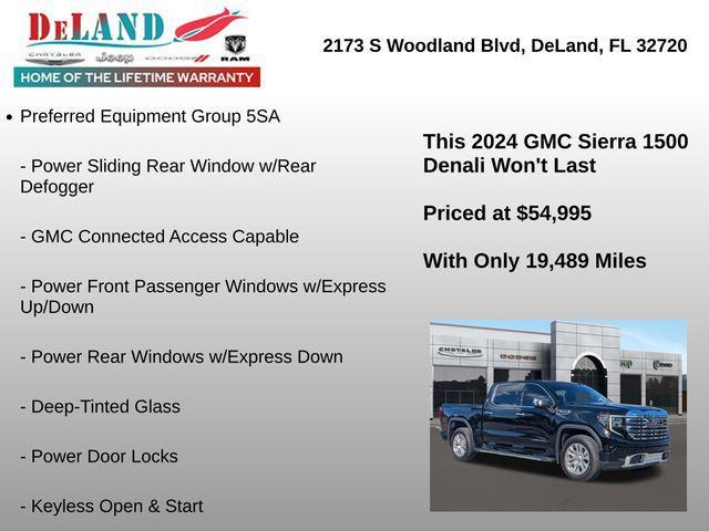 used 2024 GMC Sierra 1500 car, priced at $54,995