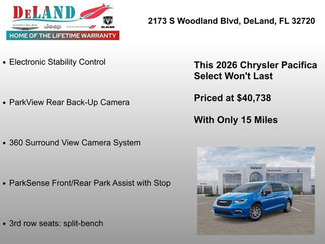 new 2026 Chrysler Pacifica car, priced at $40,738