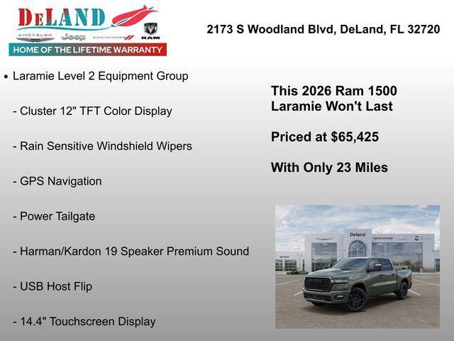 new 2026 Ram 1500 car, priced at $65,425