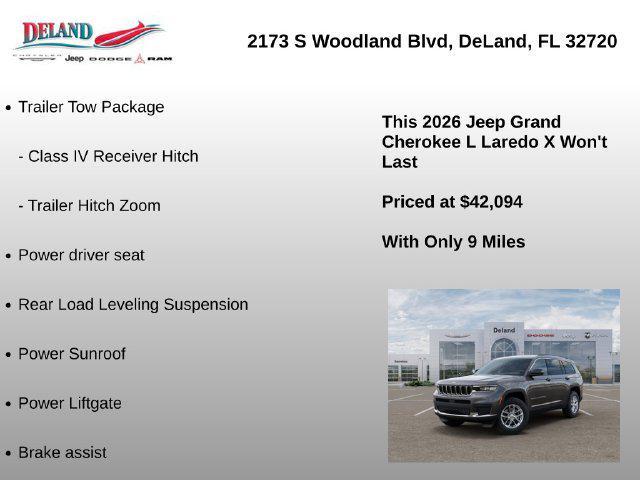 new 2026 Jeep Grand Cherokee L car, priced at $42,094