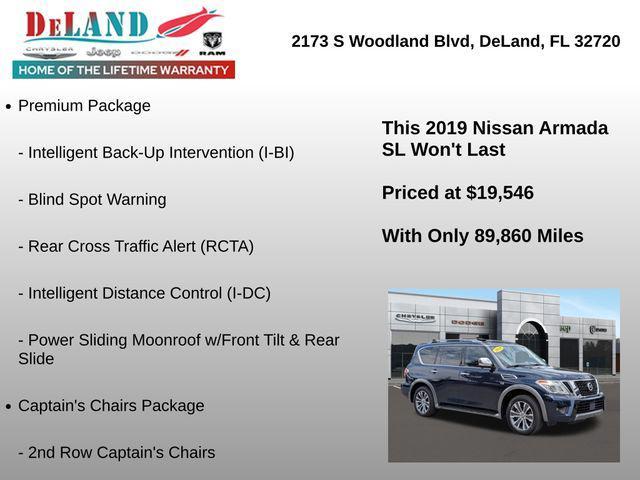 used 2019 Nissan Armada car, priced at $19,546