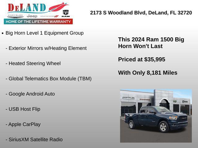 used 2024 Ram 1500 car, priced at $35,995