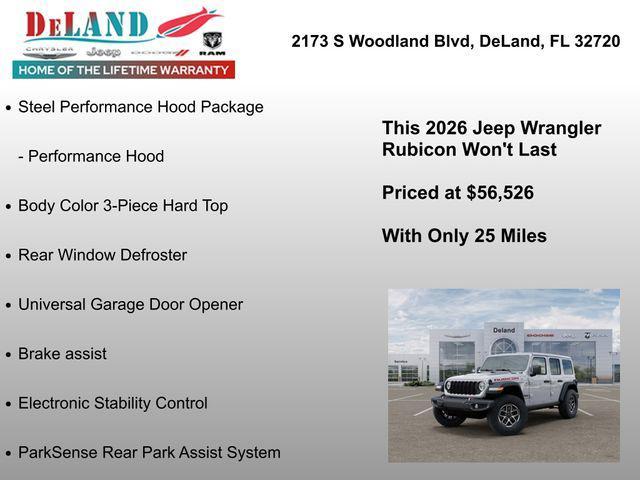new 2026 Jeep Wrangler car, priced at $56,526