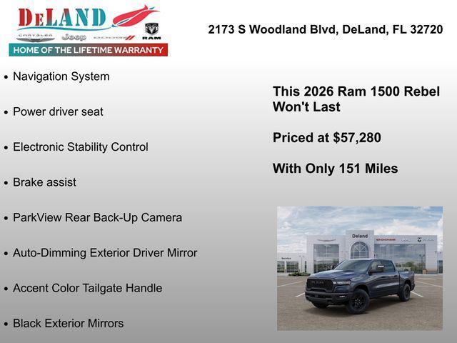 new 2026 Ram 1500 car, priced at $57,280