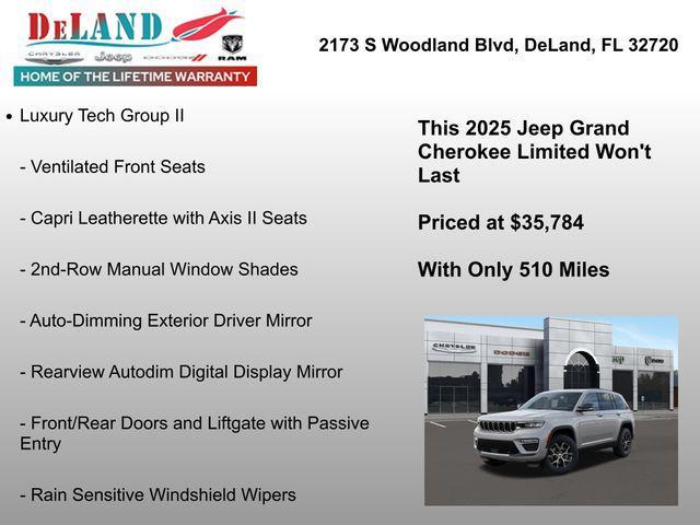 new 2025 Jeep Grand Cherokee car, priced at $35,784