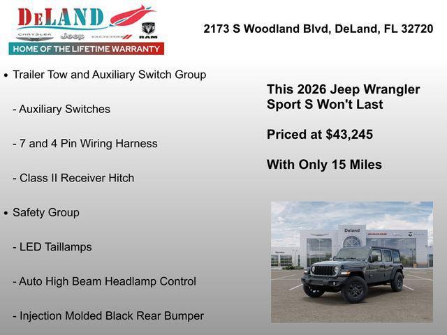 new 2026 Jeep Wrangler car, priced at $43,245