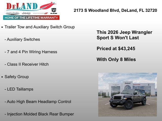 new 2026 Jeep Wrangler car, priced at $43,245