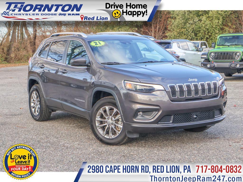 used 2021 Jeep Cherokee car, priced at $23,966