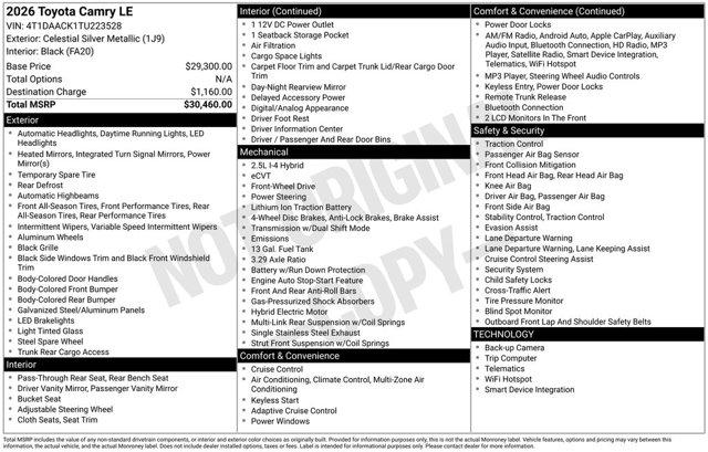 used 2026 Toyota Camry car, priced at $28,881