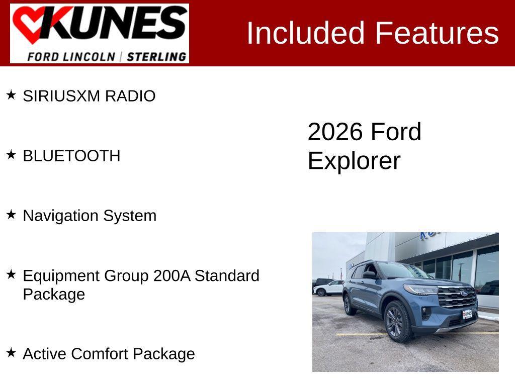new 2026 Ford Explorer car, priced at $45,394