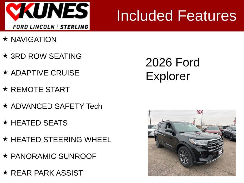 new 2026 Ford Explorer car, priced at $49,479