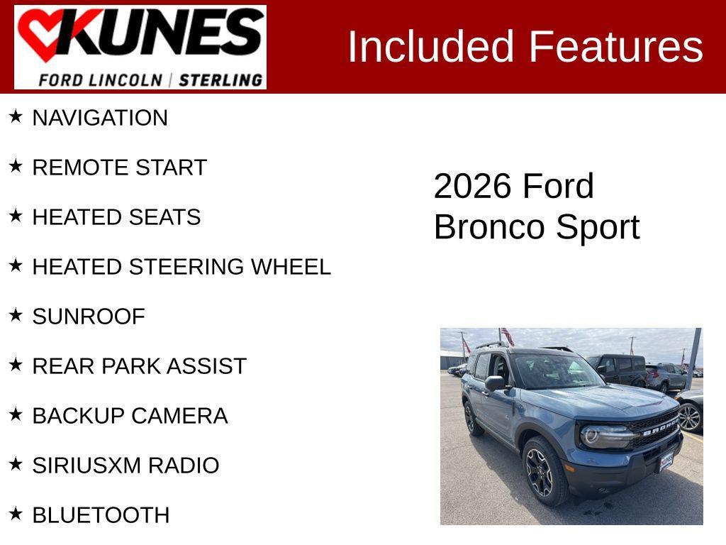 new 2026 Ford Bronco Sport car, priced at $39,694