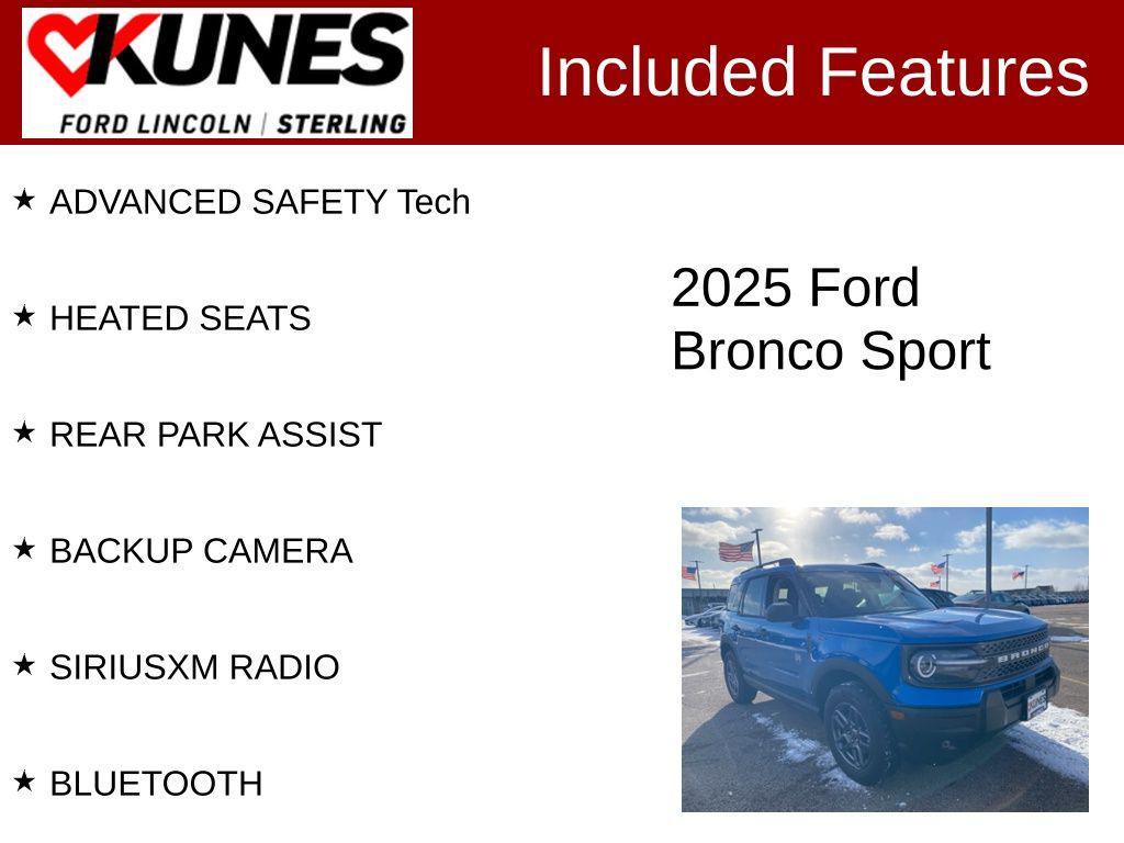 new 2025 Ford Bronco Sport car, priced at $28,894