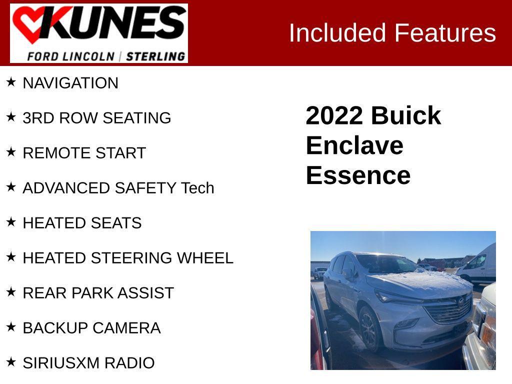 used 2022 Buick Enclave car, priced at $25,991