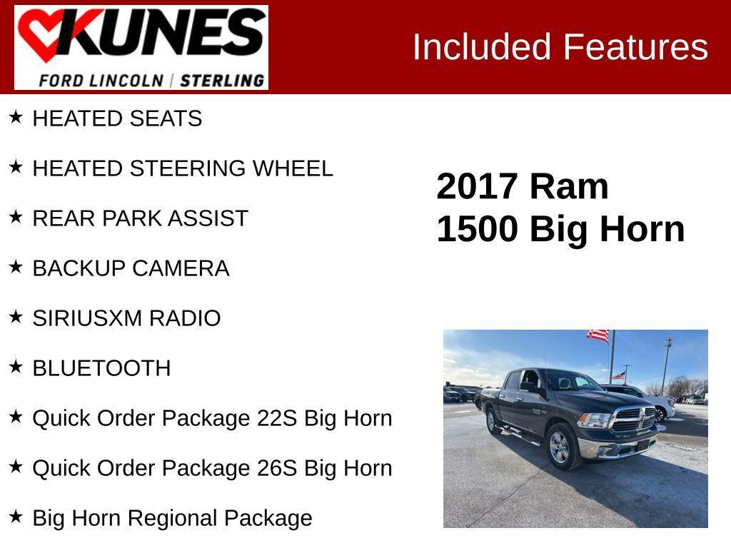 used 2017 Ram 1500 car, priced at $23,733
