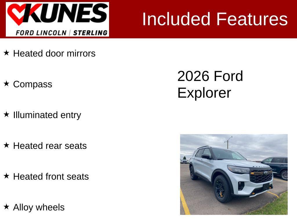 new 2026 Ford Explorer car, priced at $56,994
