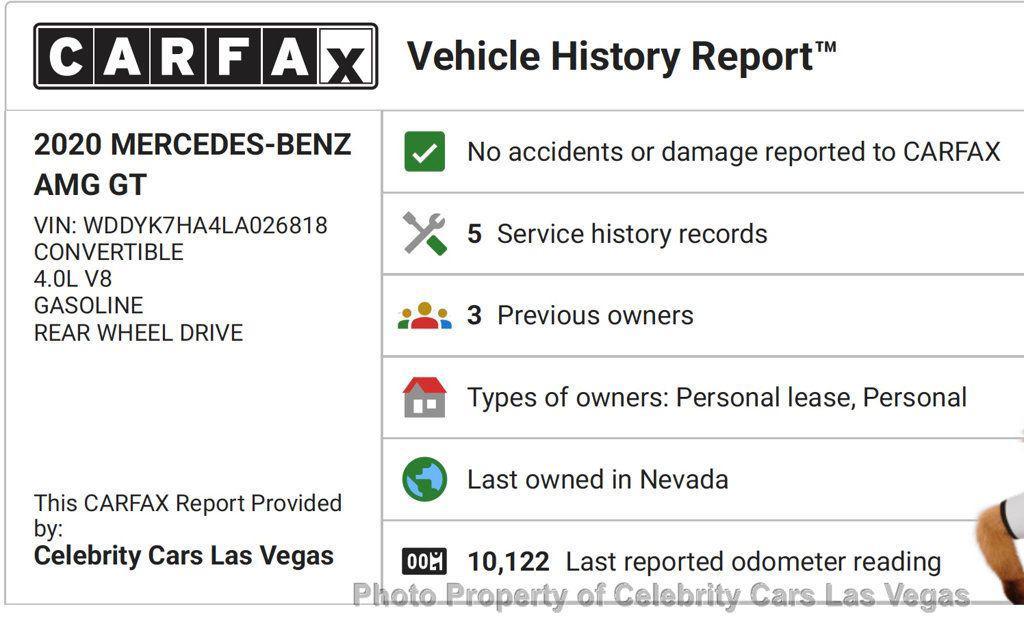 used 2020 Mercedes-Benz AMG GT car, priced at $89,500