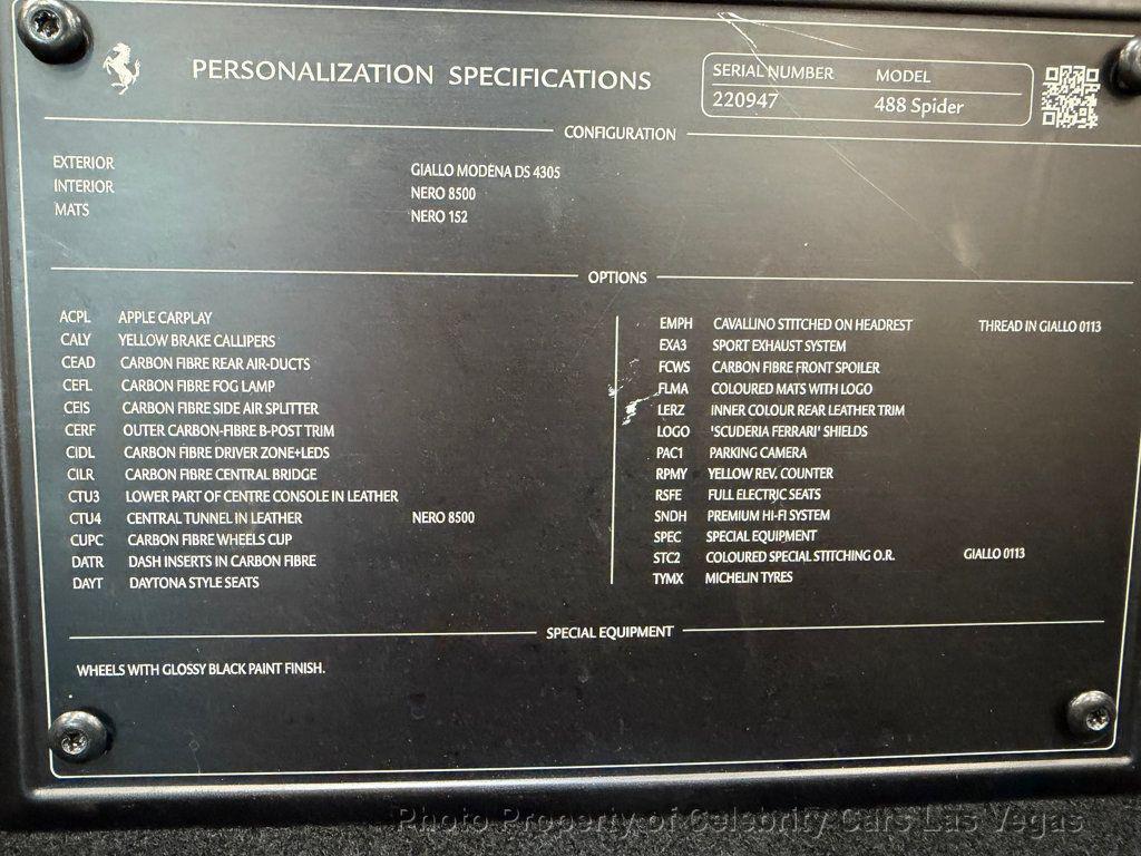 used 2017 Ferrari 488 Spider car, priced at $285,500