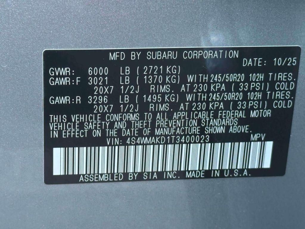 new 2026 Subaru Ascent car, priced at $52,957