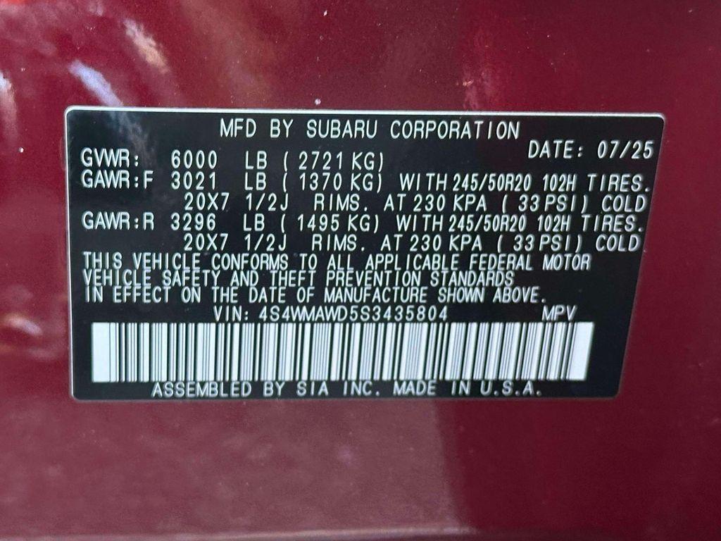 new 2025 Subaru Ascent car, priced at $53,930