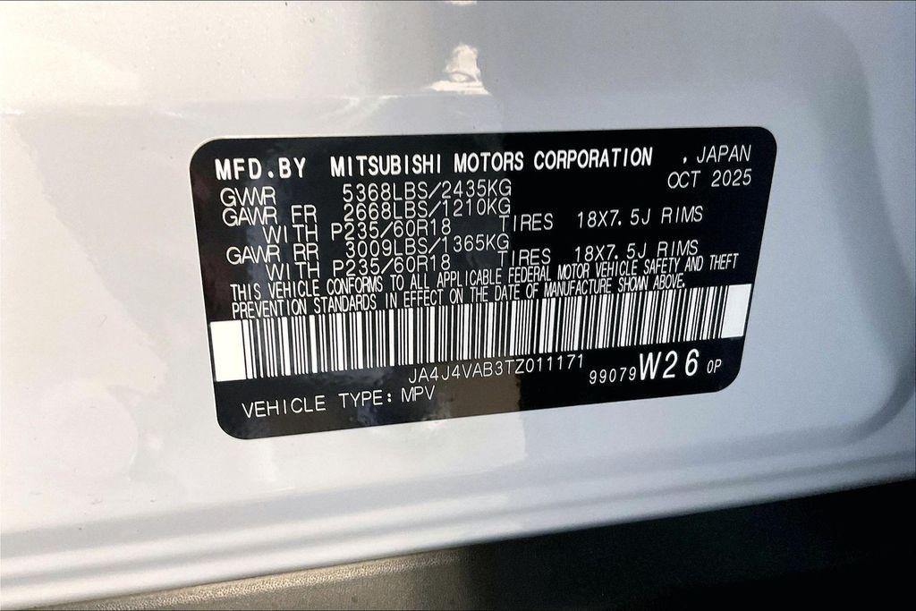 new 2026 Mitsubishi Outlander car, priced at $33,951