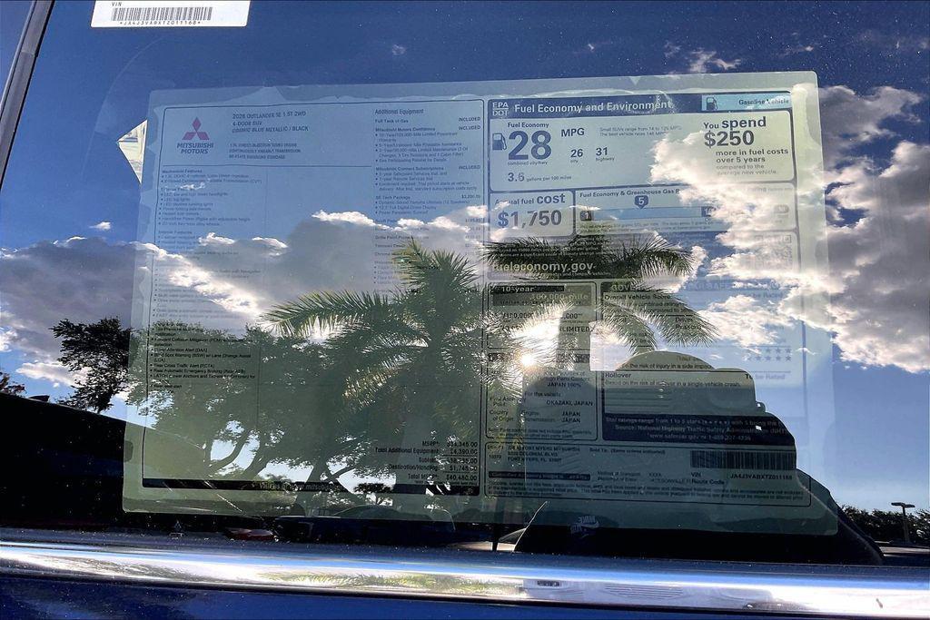 new 2026 Mitsubishi Outlander car, priced at $32,192