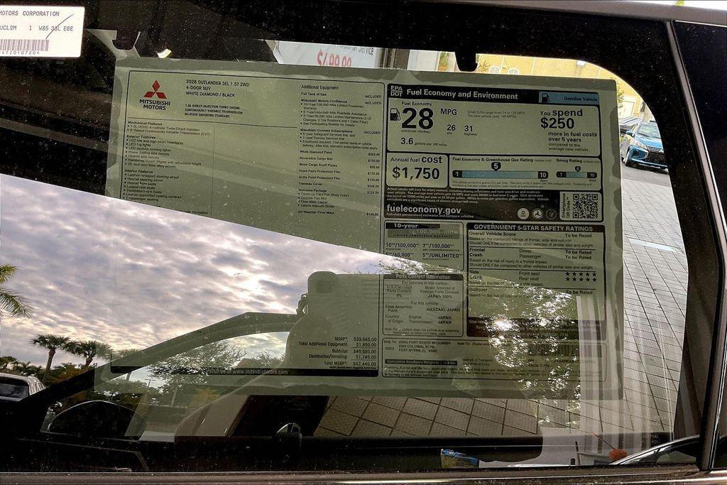 new 2026 Mitsubishi Outlander car, priced at $34,162