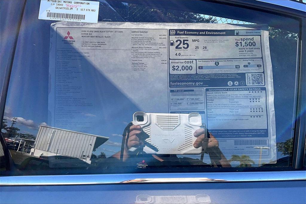 new 2026 Mitsubishi Eclipse Cross car, priced at $29,837