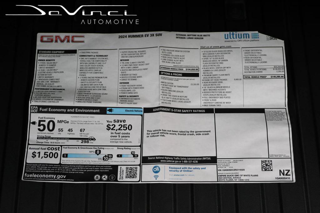 used 2024 GMC HUMMER EV SUV car, priced at $84,999