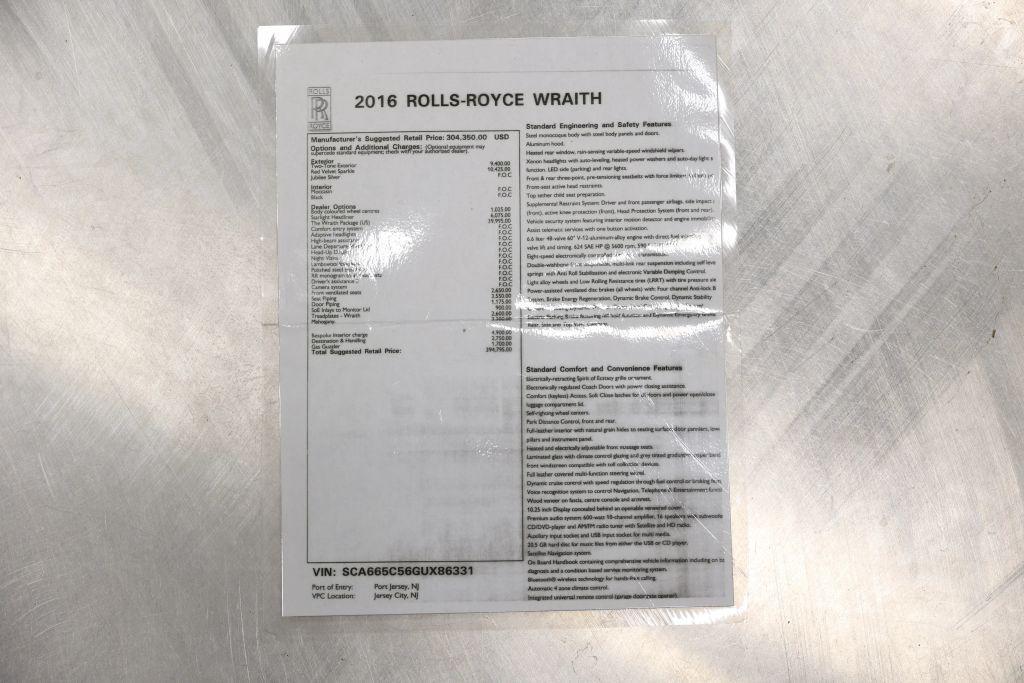 used 2016 Rolls-Royce Wraith car, priced at $117,985