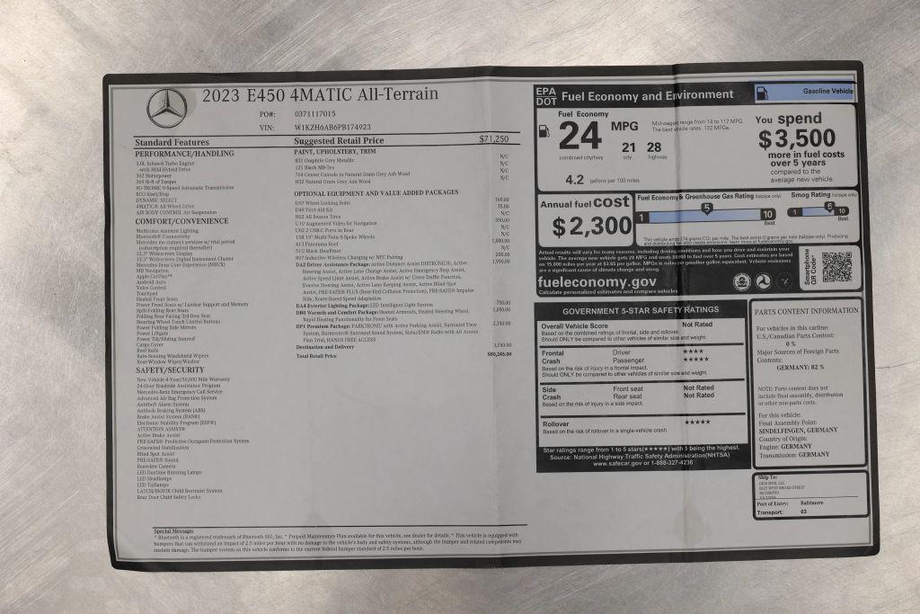 used 2023 Mercedes-Benz E-Class car, priced at $53,585