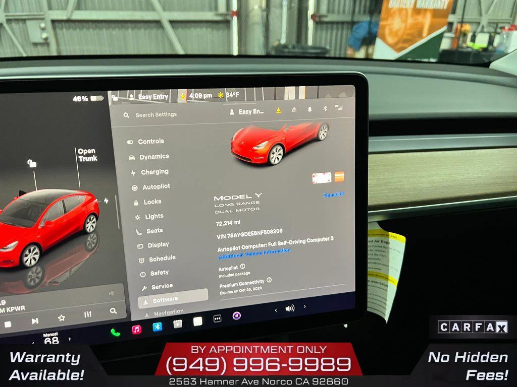 used 2022 Tesla Model Y car, priced at $25,925