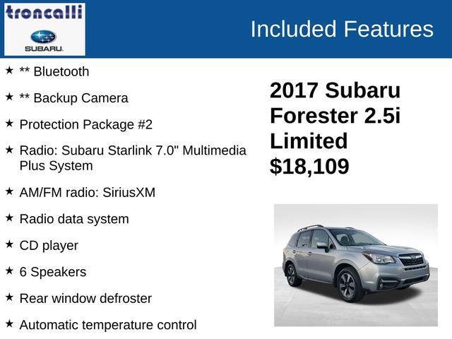used 2017 Subaru Forester car, priced at $18,109