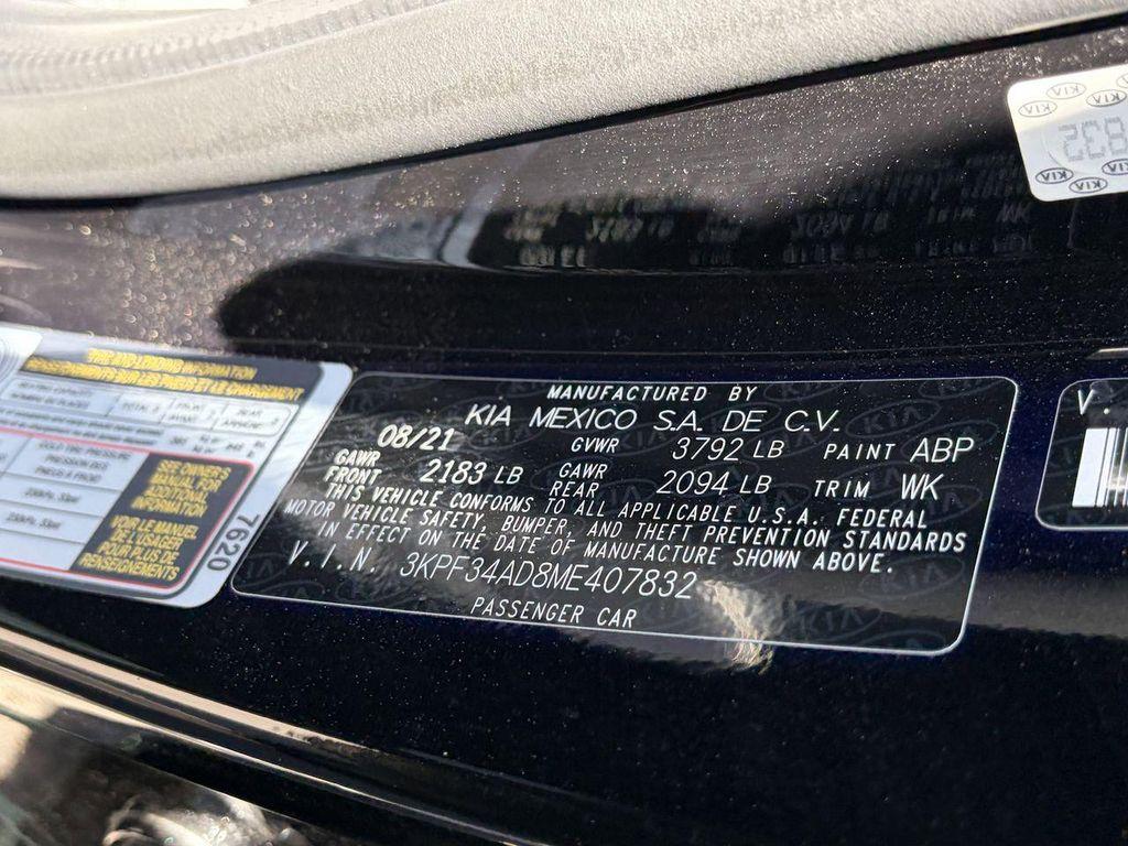 used 2021 Kia Forte car, priced at $17,422