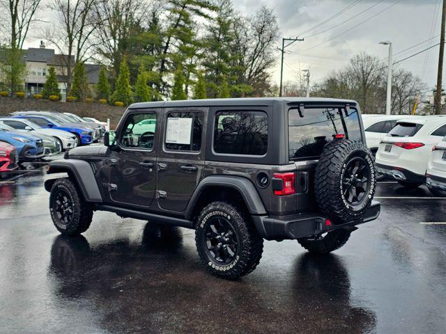 used 2021 Jeep Wrangler car, priced at $28,000