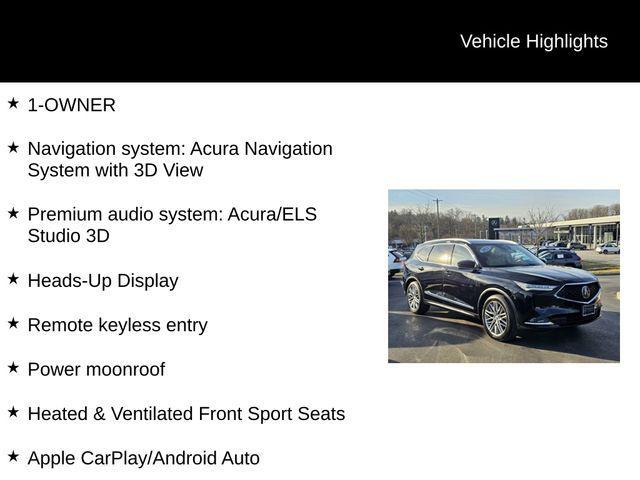 used 2023 Acura MDX car, priced at $38,864
