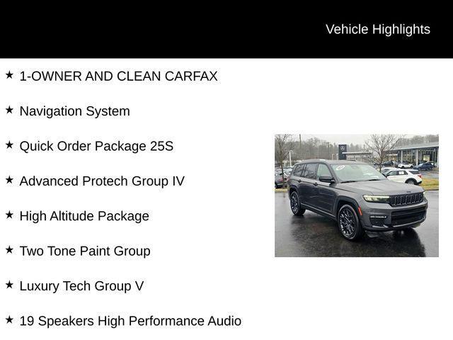 used 2023 Jeep Grand Cherokee L car, priced at $43,000