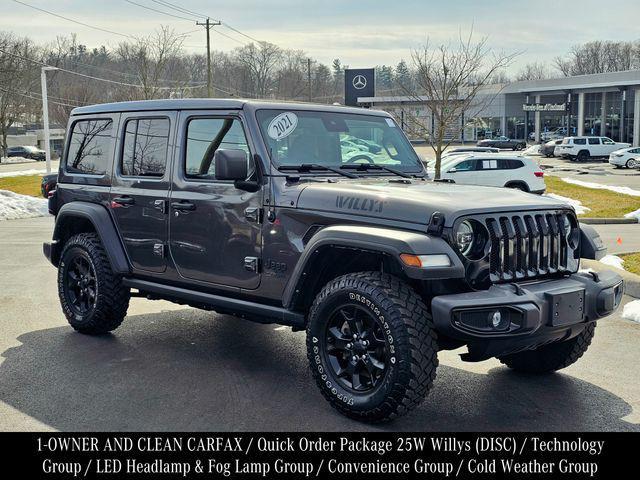 used 2021 Jeep Wrangler car, priced at $29,281