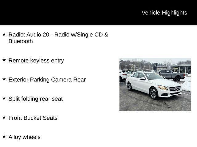 used 2017 Mercedes-Benz C-Class car, priced at $9,550