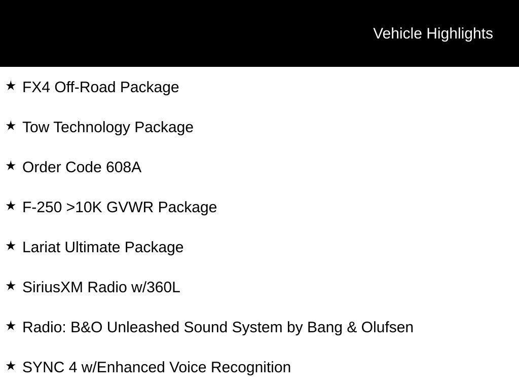 used 2023 Ford F-250 car, priced at $65,340
