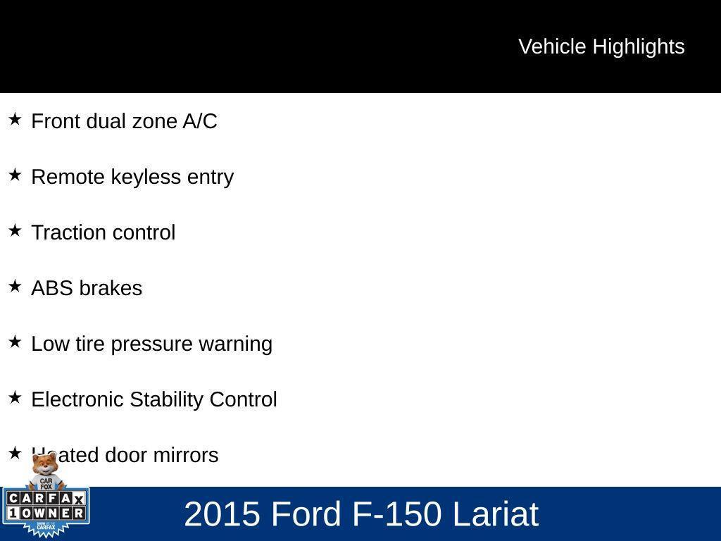 used 2015 Ford F-150 car, priced at $27,223